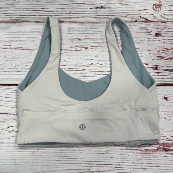 Lululemon Align Reversible Bra in Silver Blue / White Opal Sz 4 - Picture 12 of 14